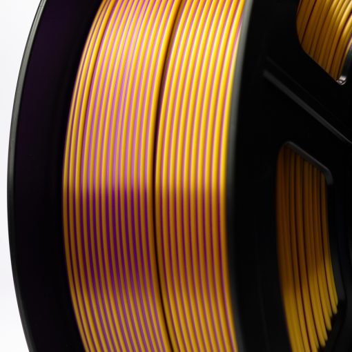 Imagem 4 de Filamento PLA Silk Duo Roxo e Dourado 1kg