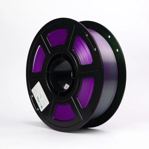 Filamento PLA Silk Duo Roxo e Verde 1kg