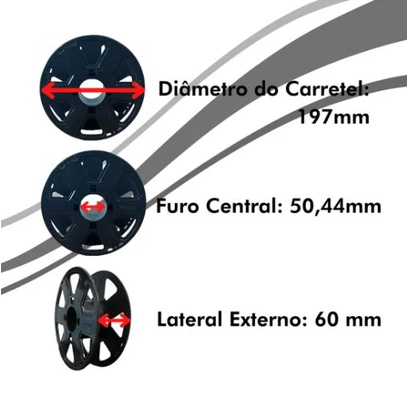 Imagem 4 de Filamento PLA Preto 1Kg