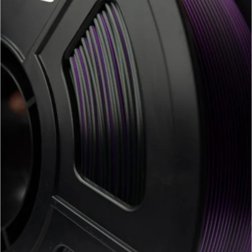 Filamento PLA Silk Duo Preto e Roxo 1kg