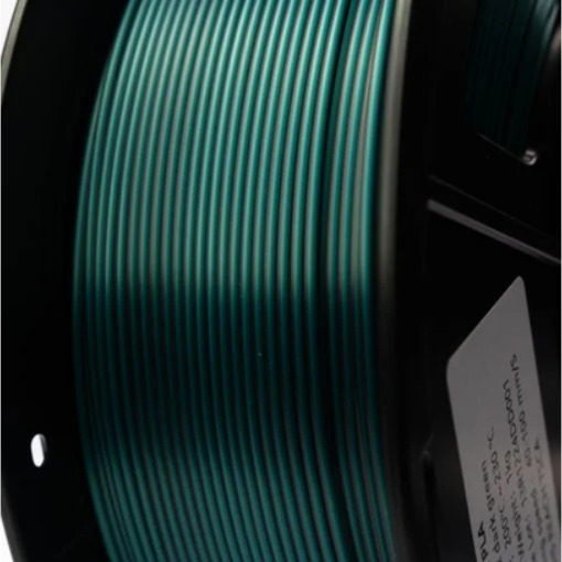 Imagem 2 de Filamento PLA Silk Duo Preto e Verde 1kg