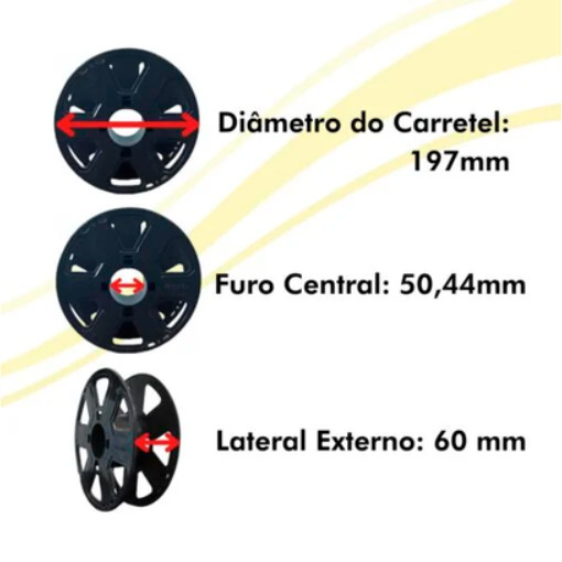 Imagem 4 de Filamento ABS Premium Natural Marfim 1kg