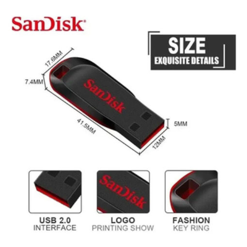 Imagem 2 de Pen Driver 64gb Sandisk