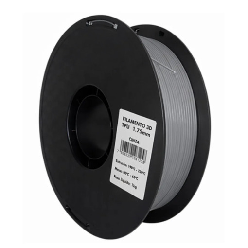 Master Print - Filamento TPU CINZA 1KG (1.75MM)