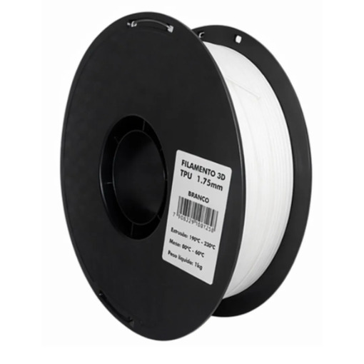 Master Print - Filamento TPU BRANCO 1KG (1.75MM)