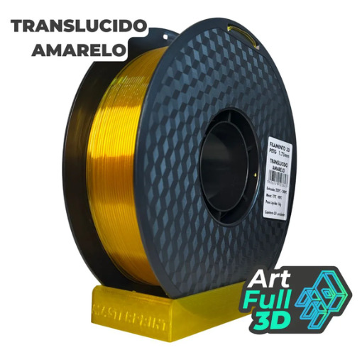 Master Print - Filamento PETG TRANSLUCIDO AMARELO 1KG (1.75MM)