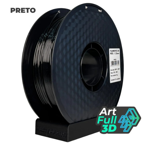 Master Print - Filamento PETG PRETO - 1KG (1.75MM)