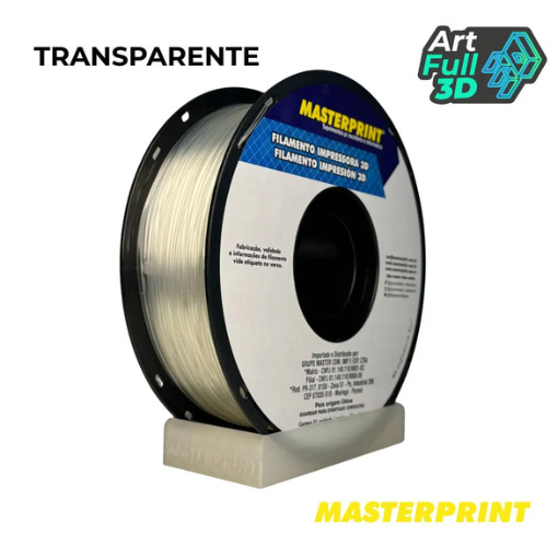 Master Print - Filamento PLA TRANSPARENTE 1KG (1.75MM)