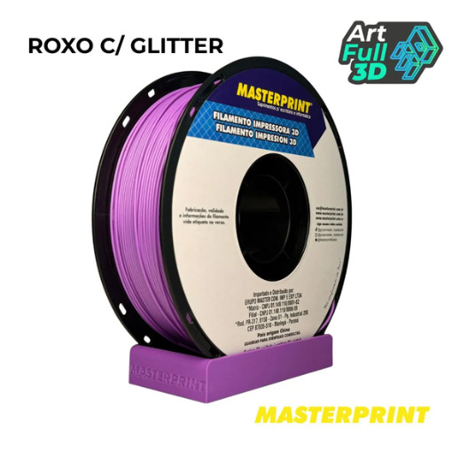 Master Print - FILAMENTO PLA ROXO C/ GLITTER 1KG (1.75MM)