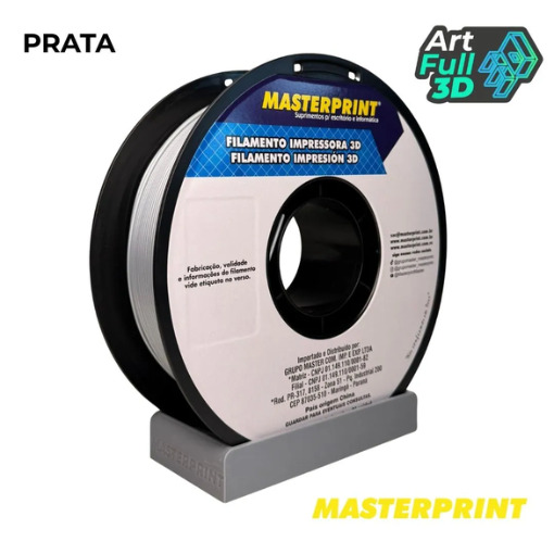 Master Print - FILAMENTO PLA PRATA 1KG (1.75MM)