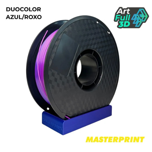 Master Print - FILAMENTO PLA SILK AZUL/ROXO ETIQUETA NEUTRA 1KG (1.75MM)
