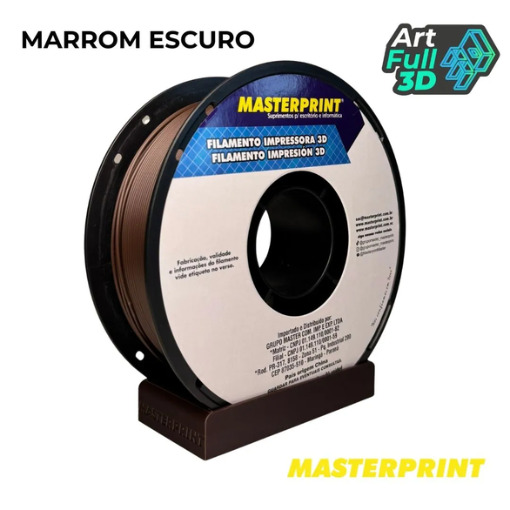 Master Print - Filamento PLA MARROM ESCURO 1KG (1.75MM)