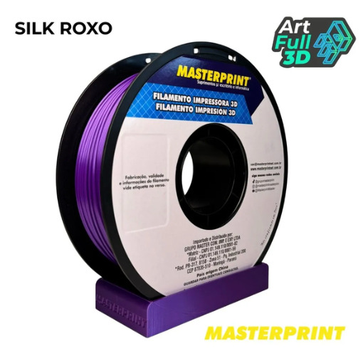 Master Print - Filamento PLA SILK ROXO 1KG (1.75MM)