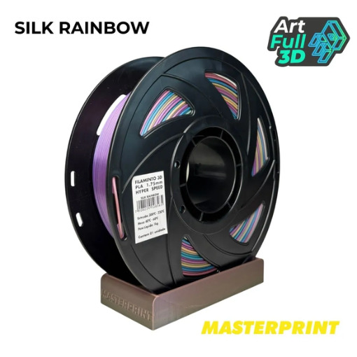 Master Print - Filamento PLA SILK RAINBOW - 1KG (1.75MM)