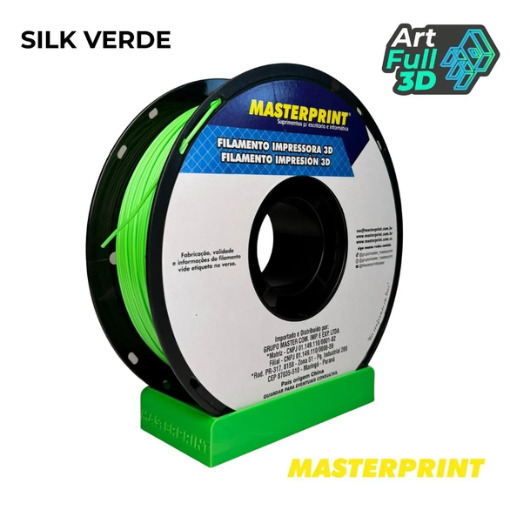 Master Print - Filamento PLA SILK VERDE - 1KG (1.75MM)