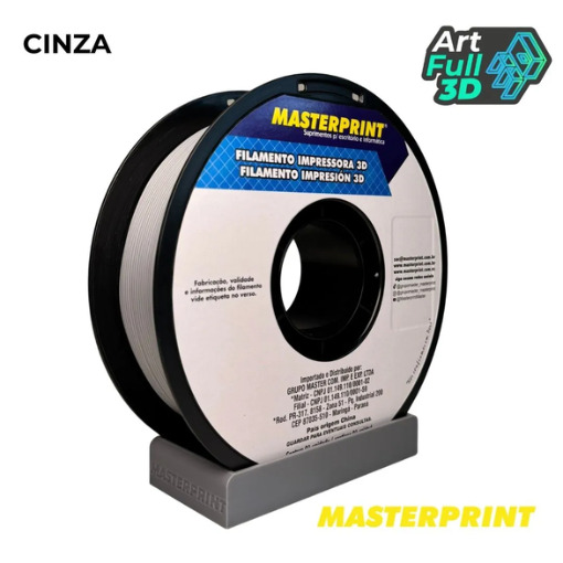 Master Print - Filamento PLA CINZA - 1KG (1.75MM)