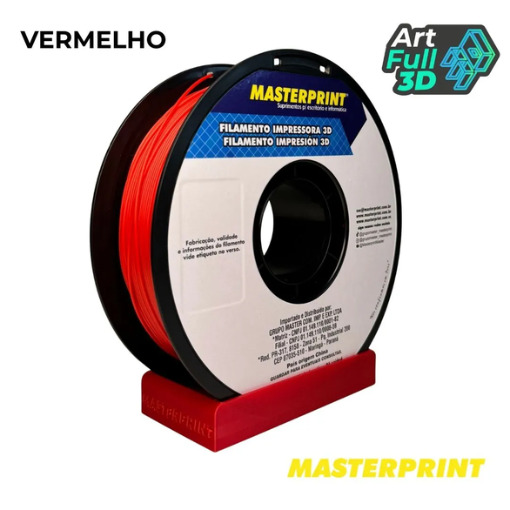 Master Print - Filamento PLA VERMELHO - 1KG (1.75MM)